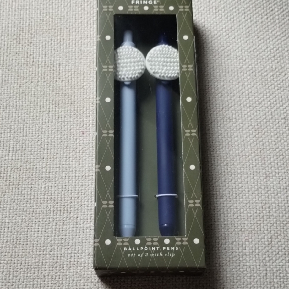 Fringe Studio Blue and Navy Ballpoint Pens